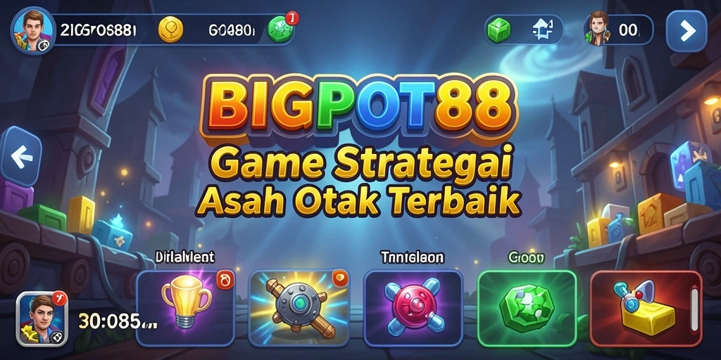 Screenshot menampilkan pertempuran strategis dalam BIGPOT88.
