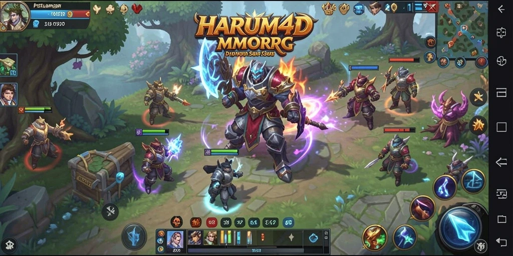 Tangkap momen seru saat bermain HARUM4D di dunia MMORPG.