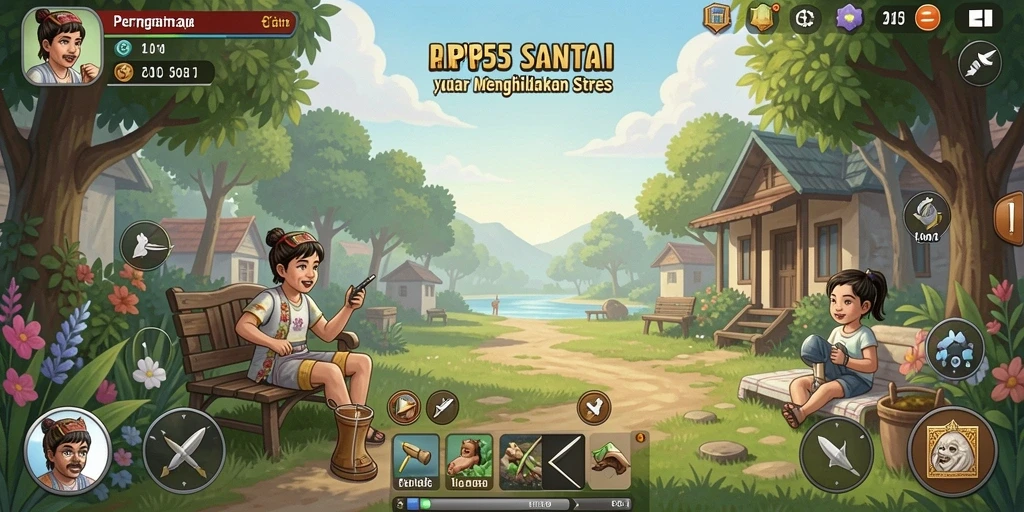 Tampilan screenshot gameplay RP55 yang seru dan menghibur.