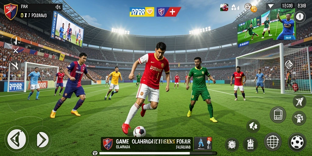 Tampilan gameplay RPRR dengan aksi olahraga yang mendebarkan.