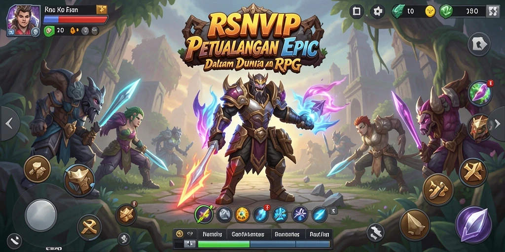 Tampilan gameplay RSNVIP yang penuh aksi dan petualangan RPG.
