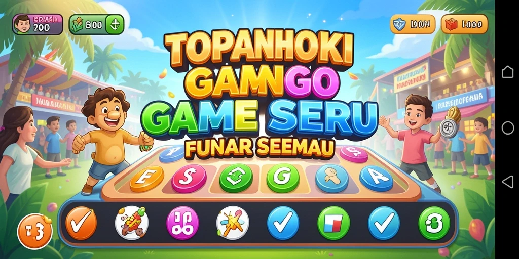 Tampilan gameplay seru di TOPANHOKI dengan kartu Bingo.