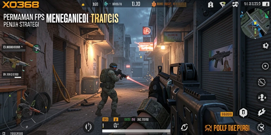 Tangkapan layar gameplay <strong>XO368</strong> menunjukkan aksi mendebarkan dalam pertempuran FPS.